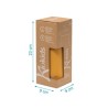 Bottiglia in Acciaio Inossidabile con Cannuccia 350ml Senape - Kiokids