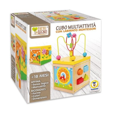 Fatto di legno - Cubo Con Labirinto Montessori