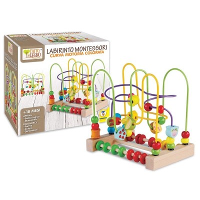Labirinto Montessori in Legno Teorema - Gioco Educativo per Bambini