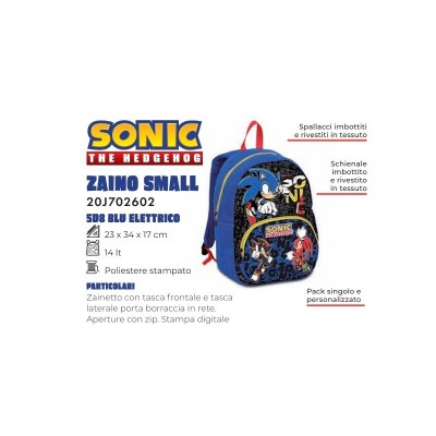 Zaino Asilo Seven Sonic 2026 - Pratico e Resistente