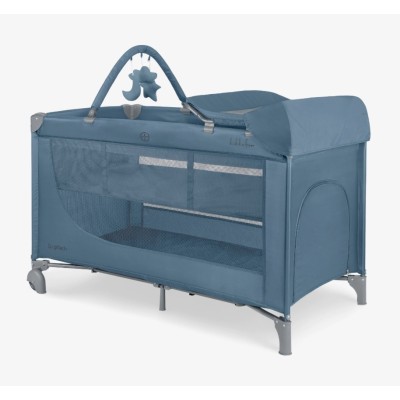 Kikkaboo Lettino da Campeggio So Gifted PLUS Blue 2026 - Sicurezza e Comfort per il Tuo Bambino
