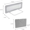 Barriera per il letto GUARD&DREAM di Kinderkraft Grigio Chiaro