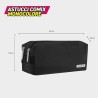 Astuccio 2 Zip Monocromo Nero Comix