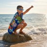 Asciugamano Set Occhialini Nuoto Avengers