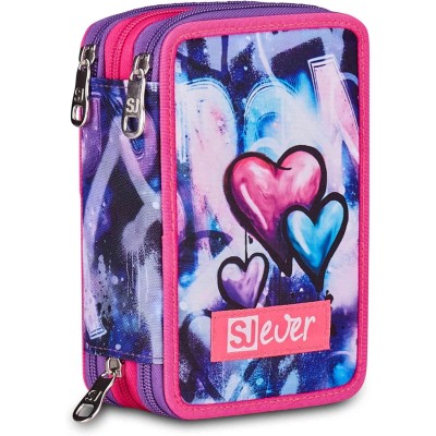 Astuccio Scuola SJ GANG STYLE JAM GANG 3 Zip Multiviolet