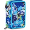 SJ GANG STYLE JAM GANG Astuccio 3 Zip Boy Cloudy - Blu