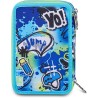 SJ GANG STYLE JAM GANG Astuccio 3 Zip Boy Cloudy - Blu