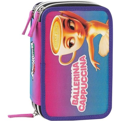 Astuccio 3 Zip Skifidol Italian Brainrot Ballerina Cappuccina
