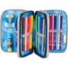 Astuccio Scuola Seven 3 Zip SHADOWS OF COLOR - Nero