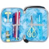 Astuccio Scuola Seven 3 Zip SHADOWS OF COLOR - Nero