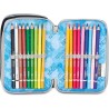 Astuccio Scuola Seven 3 Zip SHADOWS OF COLOR - Nero