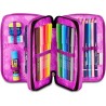 Astuccio Scuola Seven 3 zip SHADOWS OF COLOR - Fucsia