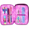 Astuccio Scuola Seven 3 zip SHADOWS OF COLOR - Fucsia