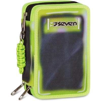 Astuccio Scuola Seven 3 Zip SHADOWS OF COLOR - Giallo
