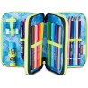 Astuccio Scuola Seven 3 Zip SHADOWS OF COLOR - Giallo