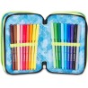 Astuccio Scuola Seven 3 Zip SHADOWS OF COLOR - Giallo