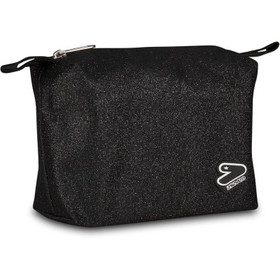 Trousse Tech Shiny Nero - Accessorio Scuola Elegante