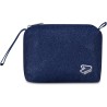 Seven Trousse Tech Shiny Blu con Chiusura Zip