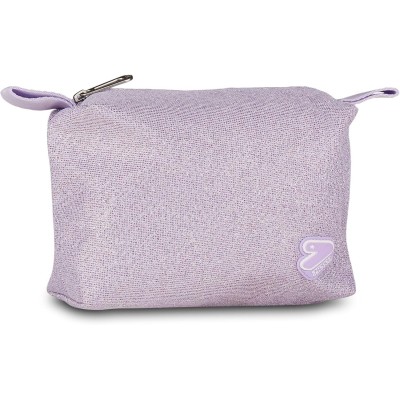 Seven Trousse Tech Shiny Lilla con Chiusura Zip