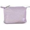 Seven Trousse Tech Shiny Lilla con Chiusura Zip
