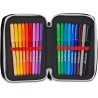 Seven Astuccio Scuola 3 Zip Milan
