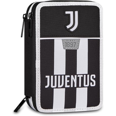 Seven Astuccio Scuola 3 Zip Juventus