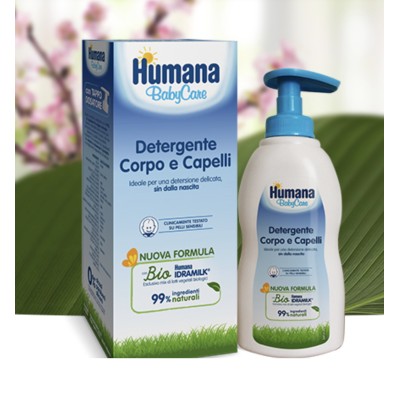 Humana Baby detergente corpo e capelli 300ml