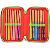 Astuccio Scuola Seven 3 Zip Brainrot Brr Brr Patapim Rosso