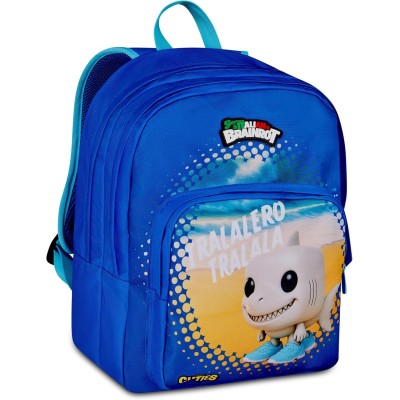 Zaino Scuola Seven Brainrot Tralalero Tralala, Blu, 31 L