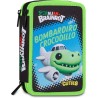 Astuccio Scuola 3 Zip Seven Brainrot ombardiro Crocodillo