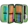 Astuccio Scuola 3 Zip Seven Brainrot ombardiro Crocodillo
