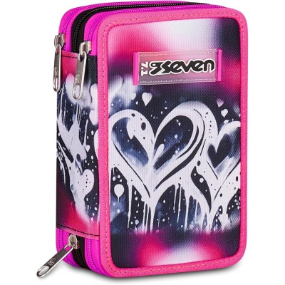 Astuccio Scuola 3 zip PLUMPY LINE GIRL Seven
