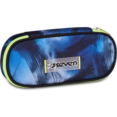 Portapenne Scuola Seven Round Plus BLU FUSION