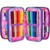 Seven Astuccio Scuola 3 zip PINK FUSION