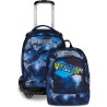 Seven Trolley Scuola Jack 8 Ruote Detach BLU FUSION