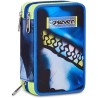 Astuccio Scuola Seven 3 Zip BLU FUSION