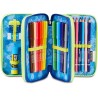 Astuccio Scuola Seven 3 Zip BLU FUSION