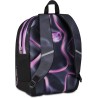 Seven Zaino Scuola Dual SHADOWS OF COLOR, Doppio Scomparto, Nero/Viola, 32 L