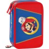 Astuccio 3 zip Super Mario Blu