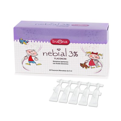 Buona Nebial 3% Soluzione Ipertonica con Acido Ialuronico (20 Flaconcini)