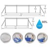 Bestway 56411 Set Piscina Fuori Terra Steel Pro 300x201x66 cm