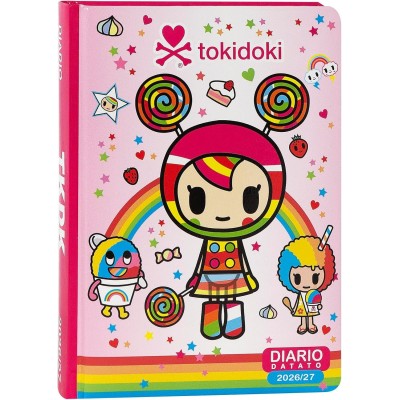 Diario Scolastico 13 Mesi Tokidoki Fuxia 2026-2027