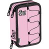 Astuccio 3 Zip Completo Shout per Scuola Trademark Pink