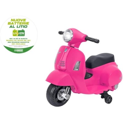 Moto Elettrica Vespa GTS 6V Rosa per Bambini