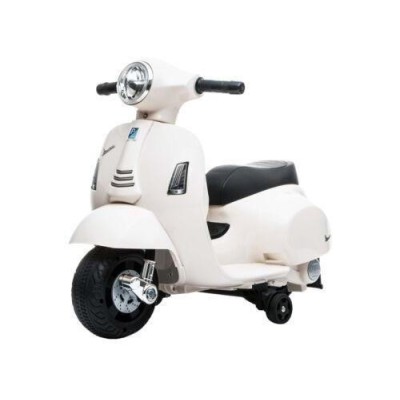 Mini Vespa GTS 6V Bianca con Sedile in Pelle
