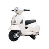 Mini Vespa GTS 6V Bianca con Sedile in Pelle