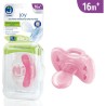 Ciuccio Ortodontico J Bimbi Joy +6M in Silicone - Rosa