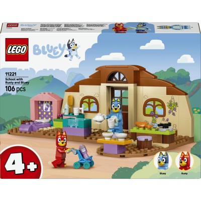 LEGO 11221 A Scuola con Rusty e Bluey - Set di Costruzione