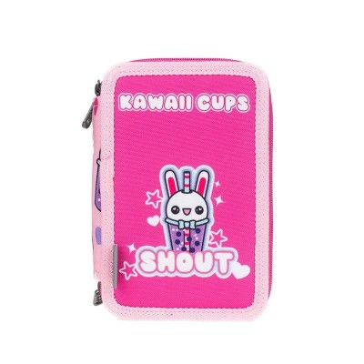 Astuccio 3 Zip Shout Magic Kawaii Cup - Design Accattivante e Completo