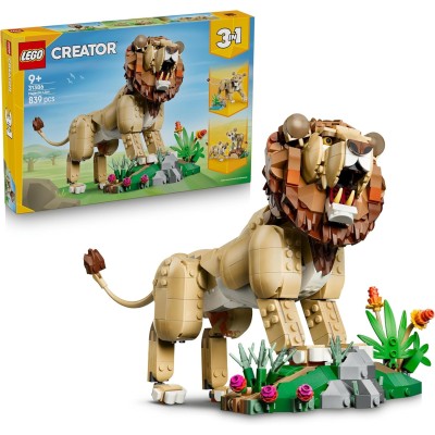 LEGO Creator 3-in-1 Animali Selvatici: Leone Maestoso